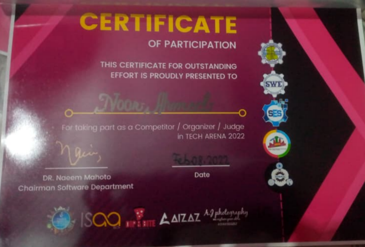 Certificate 1